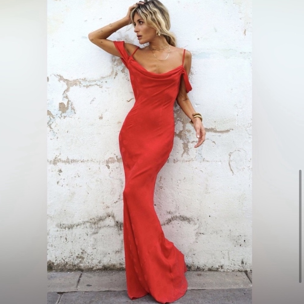 Rat & Boa Florentine Cowlneck Gown